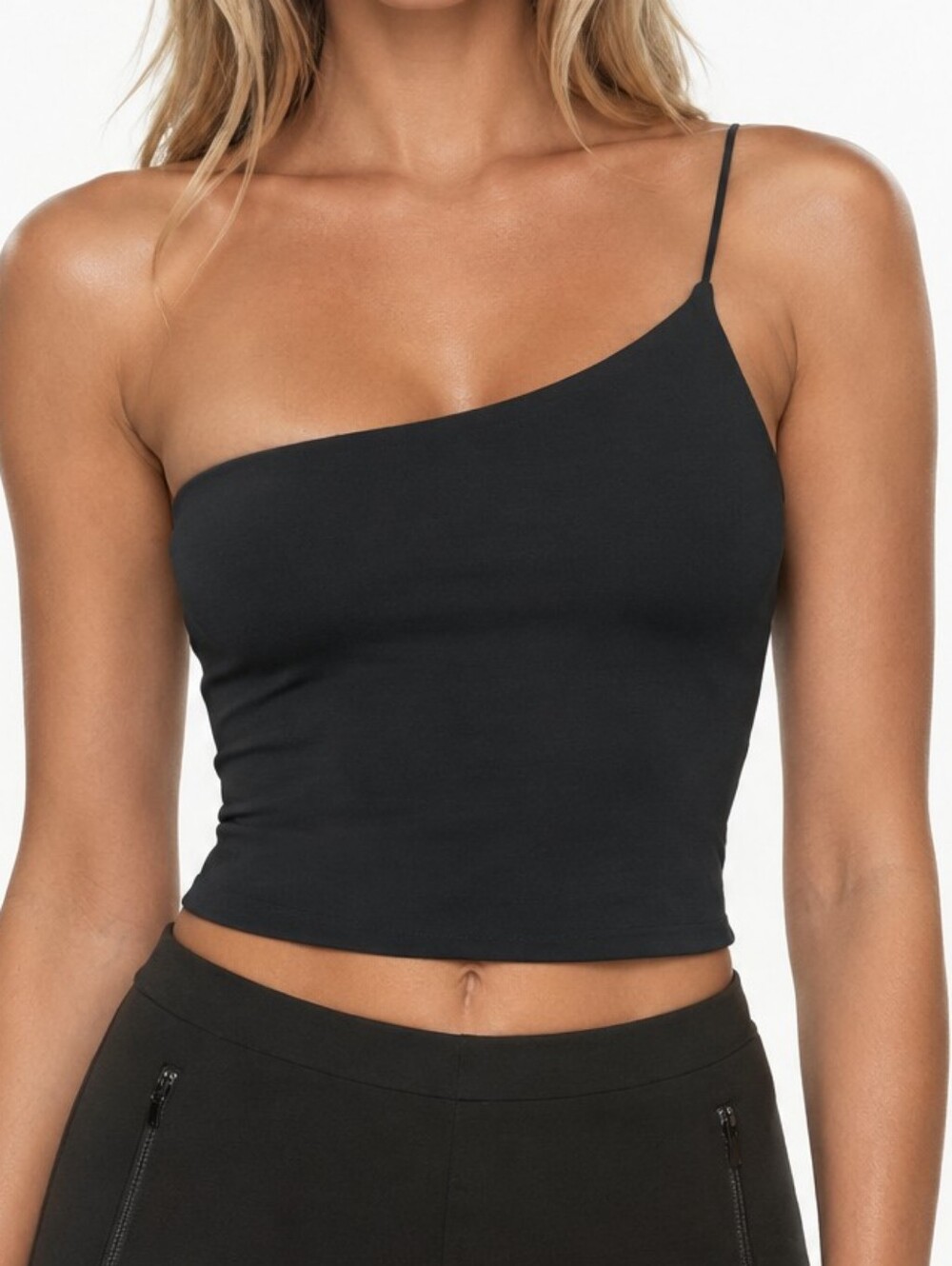 Babaton Contour One-Shoulder Cami Tank Top